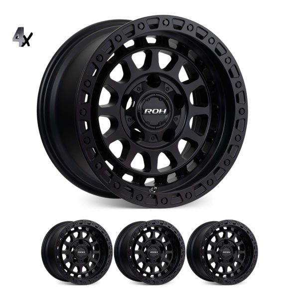 LC300 (17X9) 4x MATT BLACK ASSAULT WHEELS (6/139) +40 OFFSET