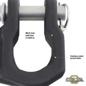 Smittybilt Delta D-Ring 4.75 Ton (Black)