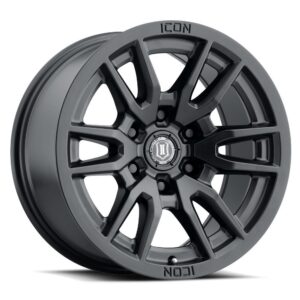 LC300 (17×8.5) 4x VECTOR6 Satin Black 6×5.5 +25 OFFSET